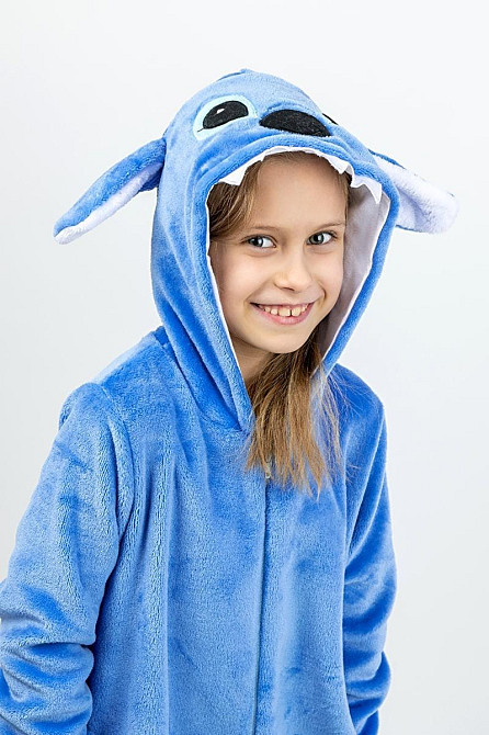 Детская пижама кигуруми детский и подростковый, Стич, пижама-комбинезон домашний топ Крохатушка одяг Киев - изображение 4