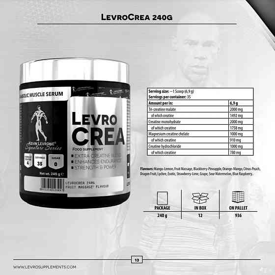 Креатин Kevin Levrone Levro Crea 240 g (Dragon fruit) Луцк