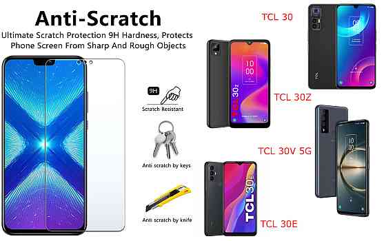 Защитное стекло NeoGlass для TCL 30, TCL 30Z, TCL 30V 5G, TCL 30E – ультрапрозрачное и устойчивое Киев