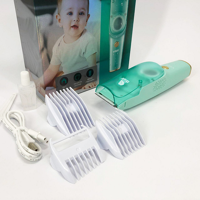 Машинка з витяжкою для стрижки дітей та немовлят VGR V-151 Baby зі змінними насадками TS-22 Одеса - фото 2