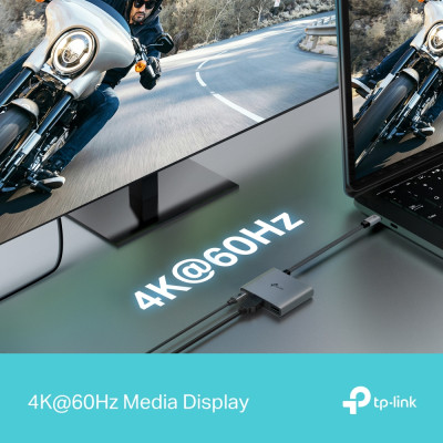 Концентратор TP-Link USB-C 3-in-1 1xUSB 3.0 + 1xUSB-C PD 100W + 1xHDMI (UH3020C) Вінниця - фото 9