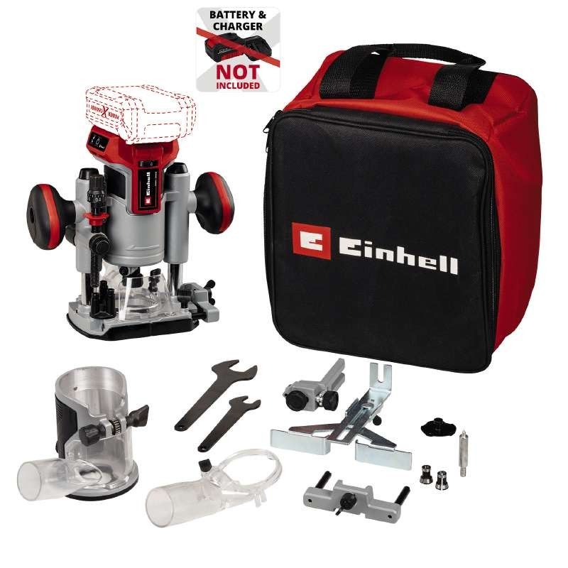 Аккумуляторный бесщеточный фрезер/фрезер окантовочный Einhell TP-RO 18 Set Li BL - Solo : (без АКБ та з/у) Киев - изображение 3