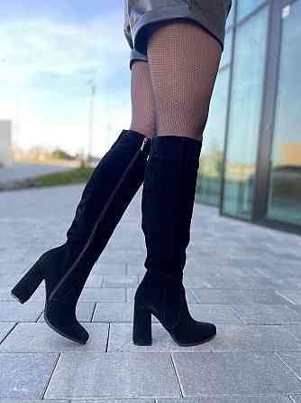 Nivelle Чоботи жіночі NIVELLE 5196/9518-9548 чорні (весна-осінь, замша натуральна) (3891) 37р.3 Коломия