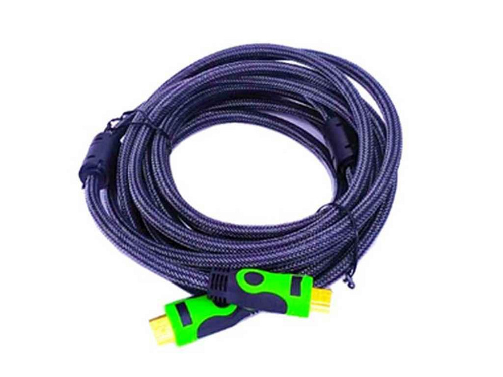 Кабель HDMI-HDMI c феритовими фільтрами 5 м зелений ТМ Китай   Solmir Київ - фото 1