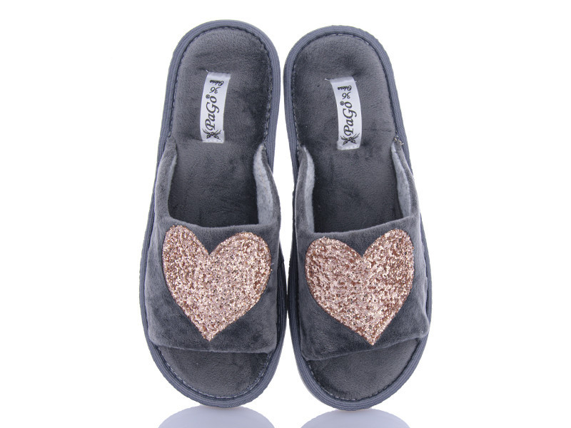 Женские тапочки с открытым носочком PaGo 