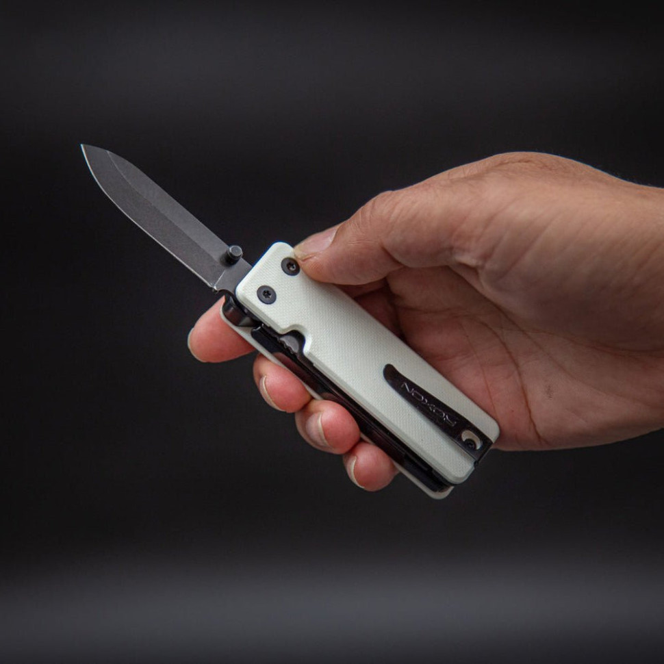 Мини мультитул Roxon KS2E Noir, черное лезвие, белый Киев - изображение 9