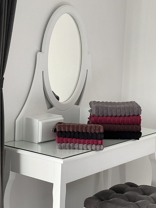 Рушник однотонний Ideal Textile Хвилі 40х60 см 450 г/м2 (56861075) Чернівці - фото 5