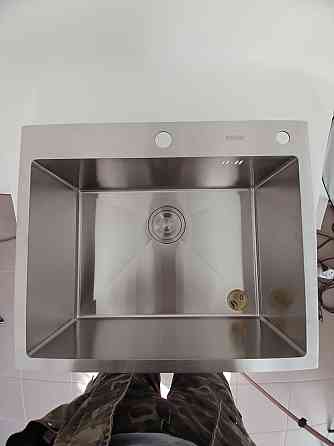 PLATINUM Кухонна мийка нержавійка 60*50 Platinum Handmade (сифон круглий, 3,0/0,8) Коломия