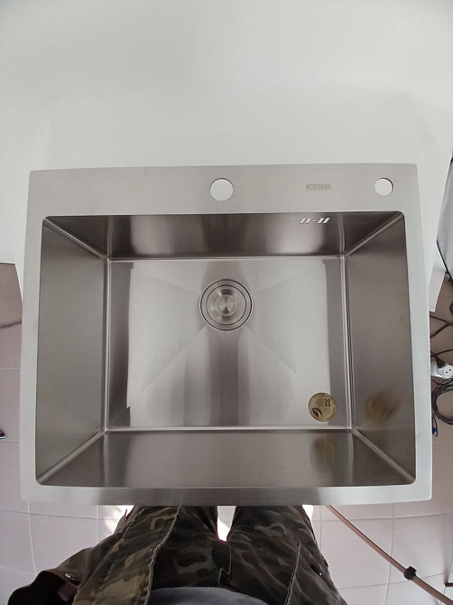 PLATINUM Кухонна мийка нержавійка 60*50 Platinum Handmade (сифон круглий, 3,0/0,8) Коломия - фото 6