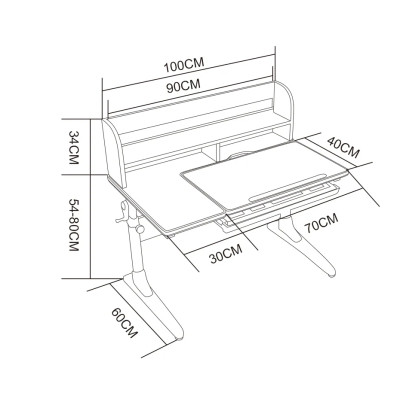 Парта Cubby Nerine grey (221920) Вінниця - фото 2