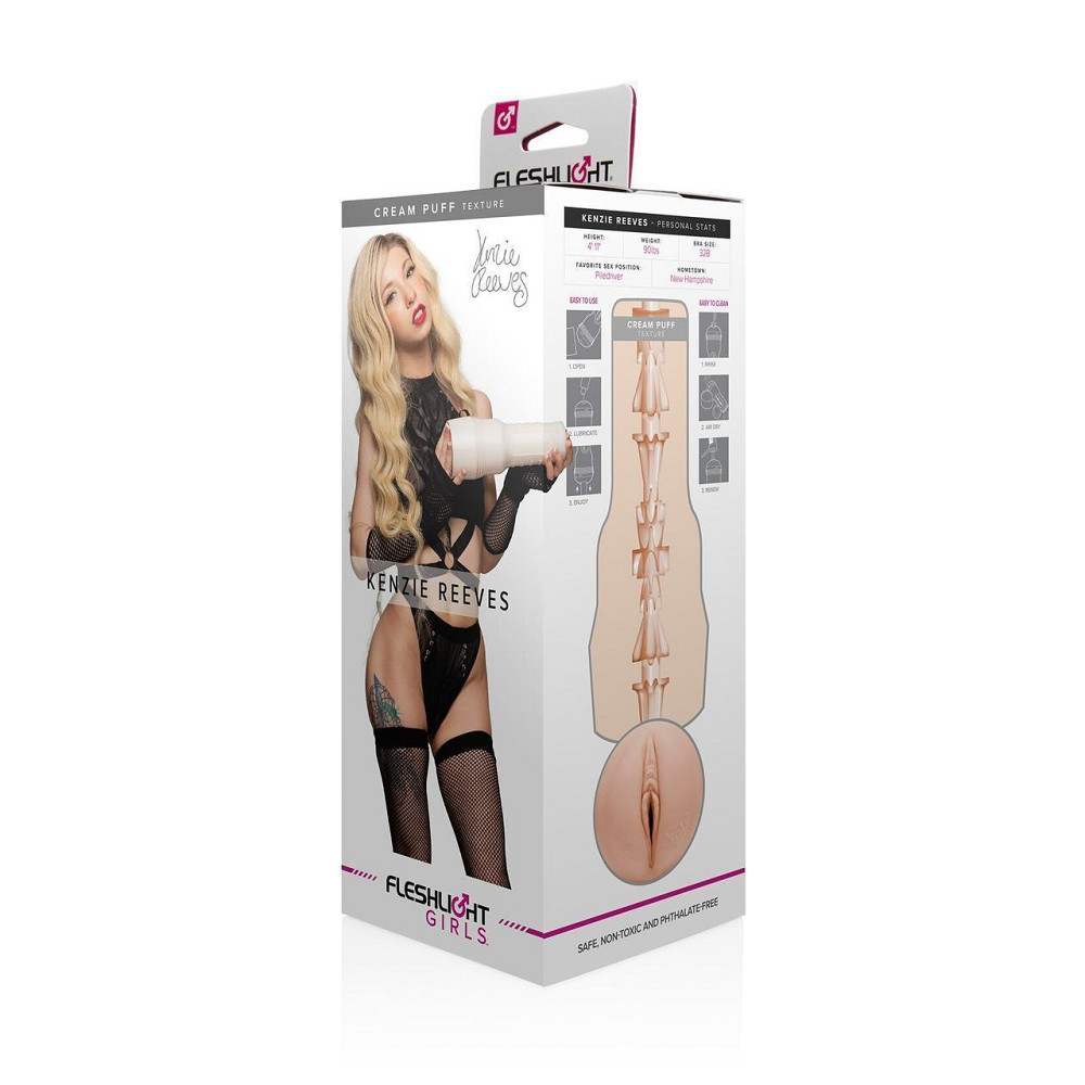 Мастурбатор Fleshlight Girls: Kenzie Reeves - Cream Puff, со слепка вагины, очень нежный Sex Aura Киев - изображение 7