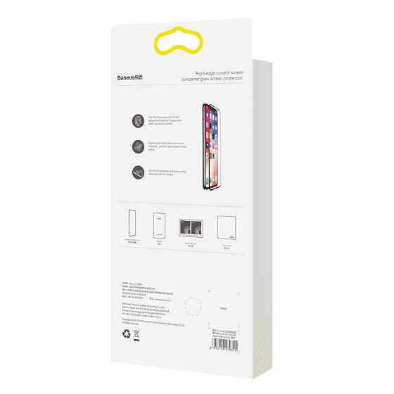 Защитное cтекло Baseus для iPhone Xs Max, iPhone 11 Pro Max, 0.2mm, Черный (SGAPIPH65-TN01) Защитное cтекло Baseus для iPhone Xs Киев