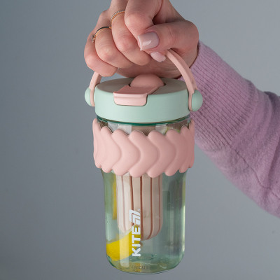 Бутылка для воды Kite 700 мл м'ятно-рожевий (K25-1230-3) Винница - изображение 7