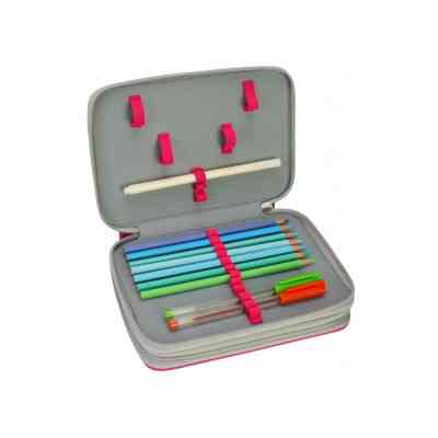 Пенал Cool For School 2 відділення з відворотами Рожевий (CF87283) Винница