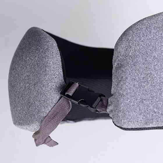 Подушка для шеи U-образная с кейсом для хранения светло-серый HP-56-18 Киев