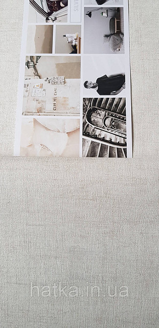 Шпалери вінілові на флізеліні A.S.Creation UNITA 1.06x10 під штукатурку матові бежеві Київ - фото 1