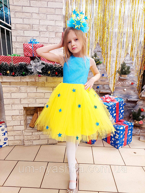 Детское нарядное платье со звездочками костюм Звездочки Кривой Рог - изображение 3