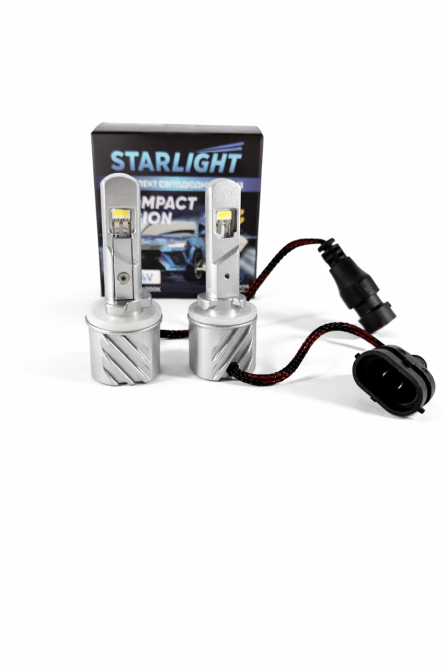 Комплект светодиодных ламп StarLight Compact Vision H27 PGJ13 6000K 12/24V (пассивное охлаждение) Харьков - изображение 1
