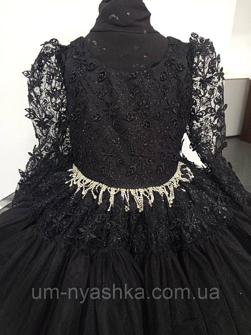 Черное нарядное платье на девочку 110-120 Кривой Рог - изображение 3