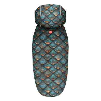 Дощовик для тварин WAUDOG Clothes з капюшоном "Луска" M (357-0179) Вінниця