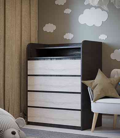 Комод пеленальний Еверест 80х45х101 венге + дуб молочний (телескопи) (DTM-2448) Дніпро