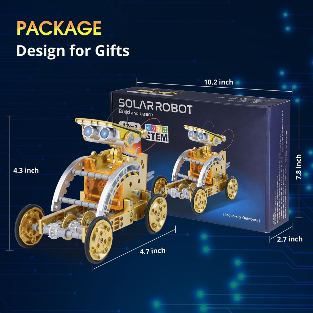STEM-конструктор OMWay Solar Robot 12-в-1, 190 деталей, солнечное и батарейное питание, робот для детей 8+ Киев - изображение 7