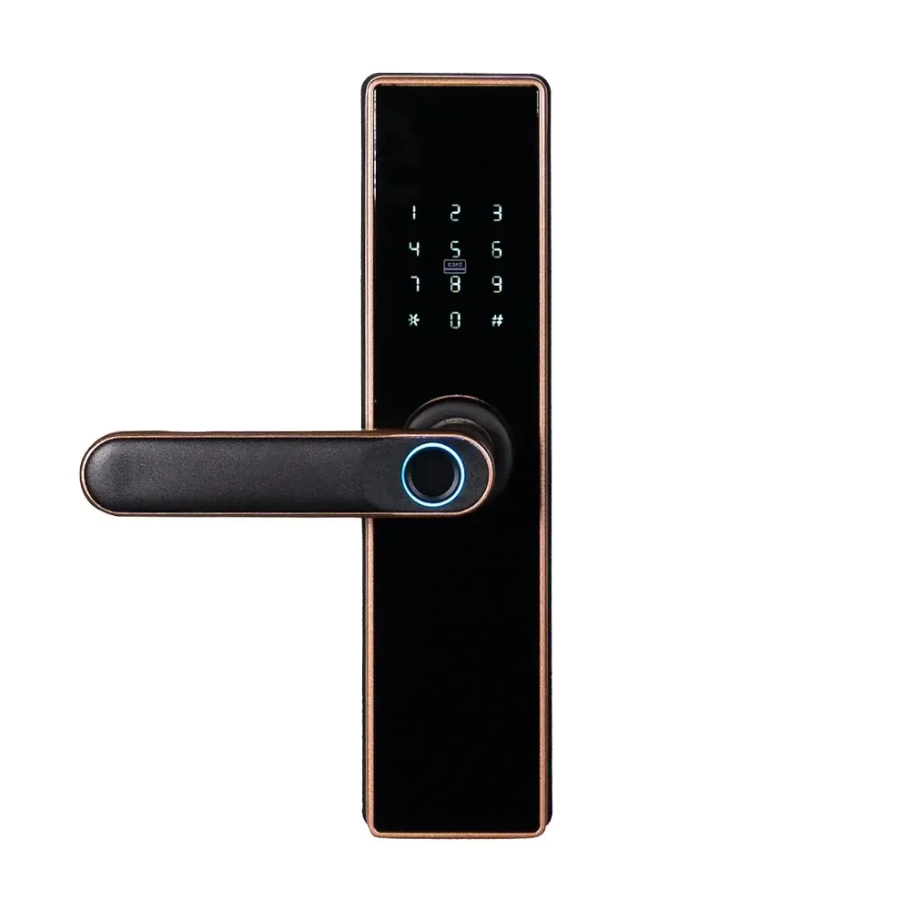 Замок біометричний автономний Trinix TRL-5402BTF Bronze з Bluetooth, зчитувачем відбитків пальців і карт Mifare (65-00072) Київ - фото 7