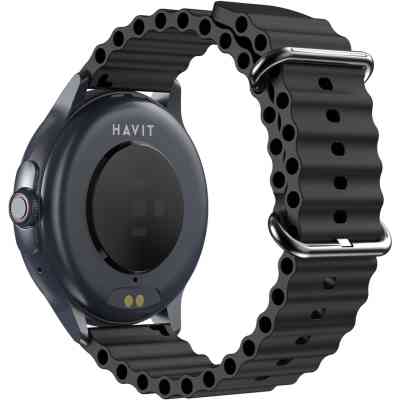Смарт-часы Havit HV-M9046 IP68 Bluetooth Call Black (HV-M9046 Black) Винница