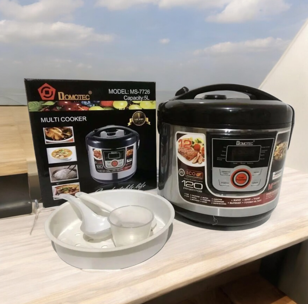 Мультиварка Пароварка Хлебопечка на 5 л 12 программ Domotec MS-7726 1500 Ватт Одесса - изображение 1