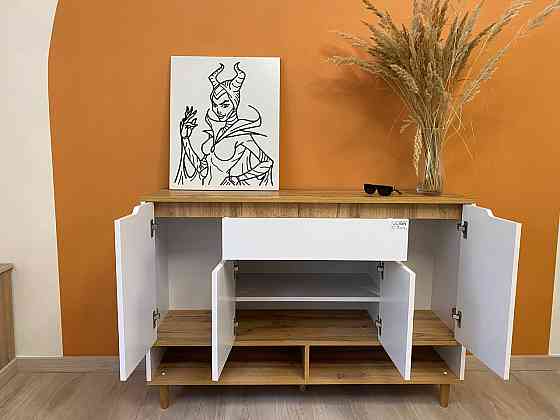 Тумба для обуви в прихожую LION Салливан Тумба-2 Нимфея Альба (белый) (LION-041142) ТОП Днепр