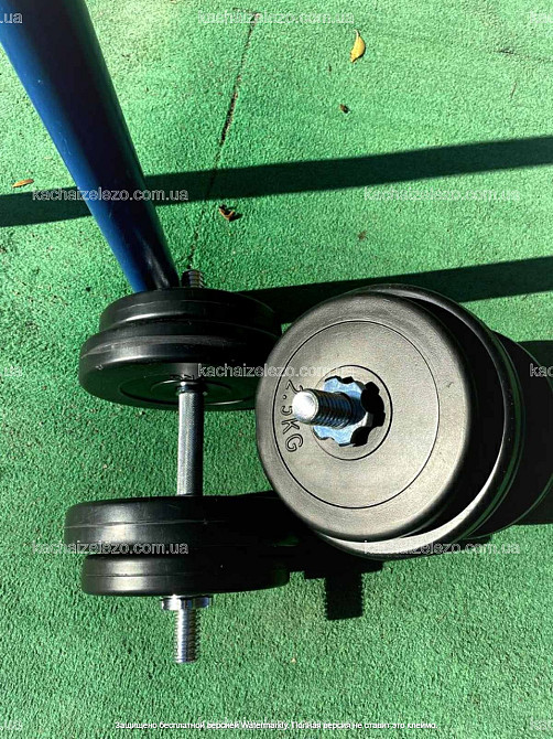 Гантелі набірні 2 по 18 кг з ABS покриттям хром грифи Гантелі, гирі, штанги і диски бітумні Київ - фото 2