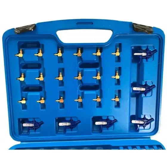 Тестер тиску палива VERKE вимірювач для дизельних авто, у кейсі з адаптерами манометр для авто Львів