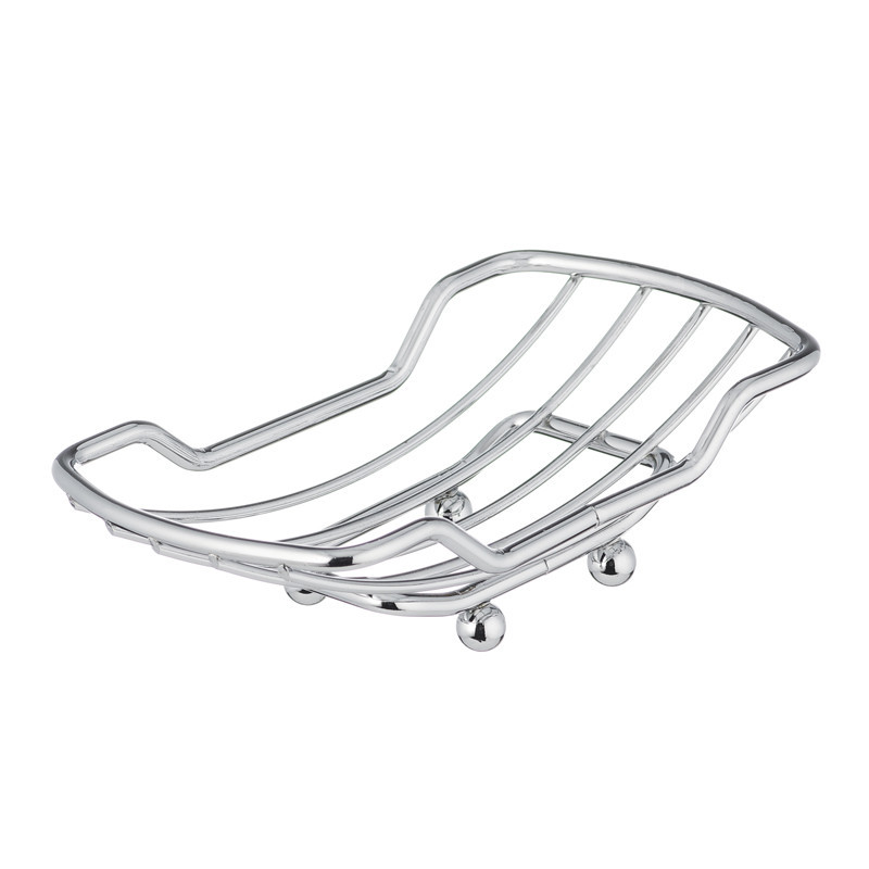 Мыльница Zerix LR352 металлическая настольная решетка хромированная (ZX2704) Черновцы - изображение 1