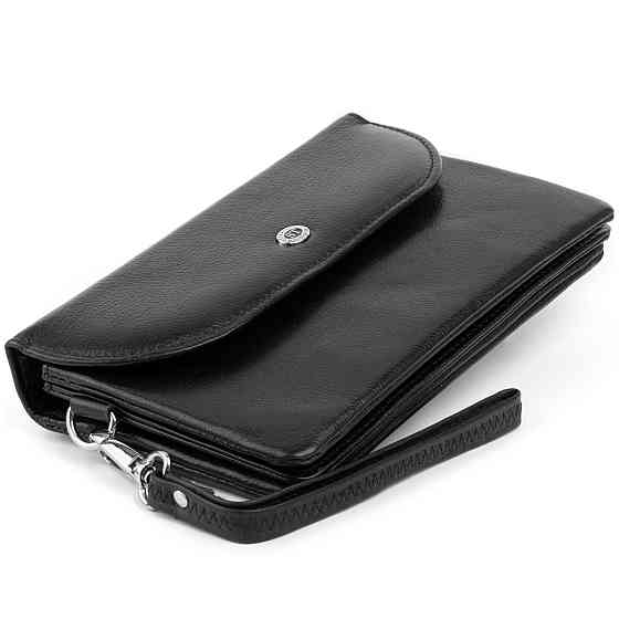Клатч из кожи женский ST Leather 19316 Черный Киев