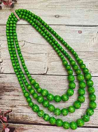 Бусы деревянные голубые Кривой Рог