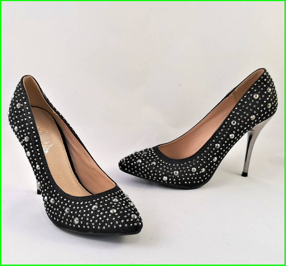 Жіночі Чорні Туфлі на Каблуку Модельні Шпилька (розміри: 36,37,39) — 11 Дніпро - фото 9