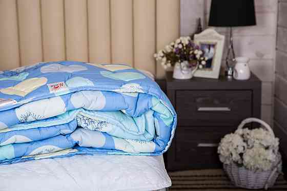 Ecotton Ковдра Ecotton Євро 200х220 см антиалергенна із бязі блакитна 40-0607 Blue Киев