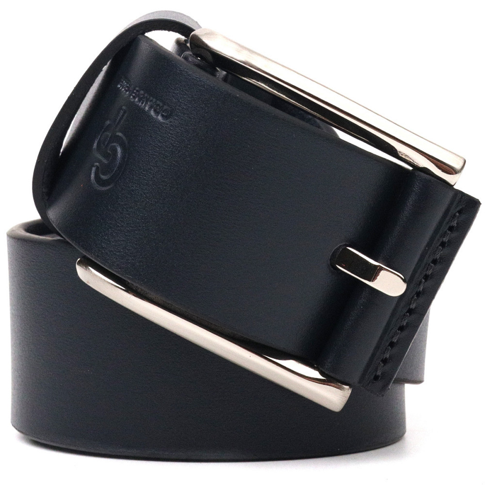 Идеальный ремень для мужчин из натуральной кожи Grande Pelle 21470 Синий Киев - изображение 7