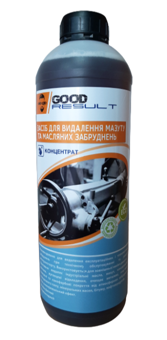 Засіб для видалення мазуту та масляних забруднень. Концентрат. GOOD RESULT, 1л Павлоград - фото 1