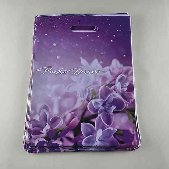 Пакет із прорізною ручкою, ламінований "Дрімз" 45/20мк (30*40) ДПА (50 шт.) Харків