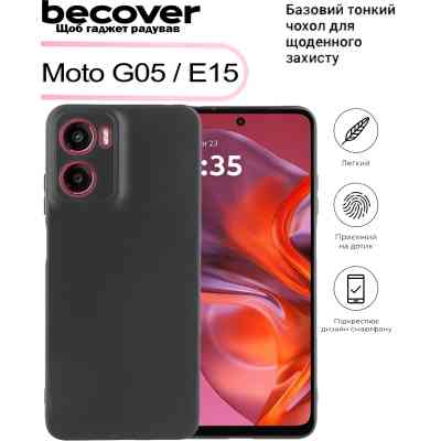 Чохол до мобільного телефона BeCover Motorola Moto G05 / E15 Black (713476) Вінниця