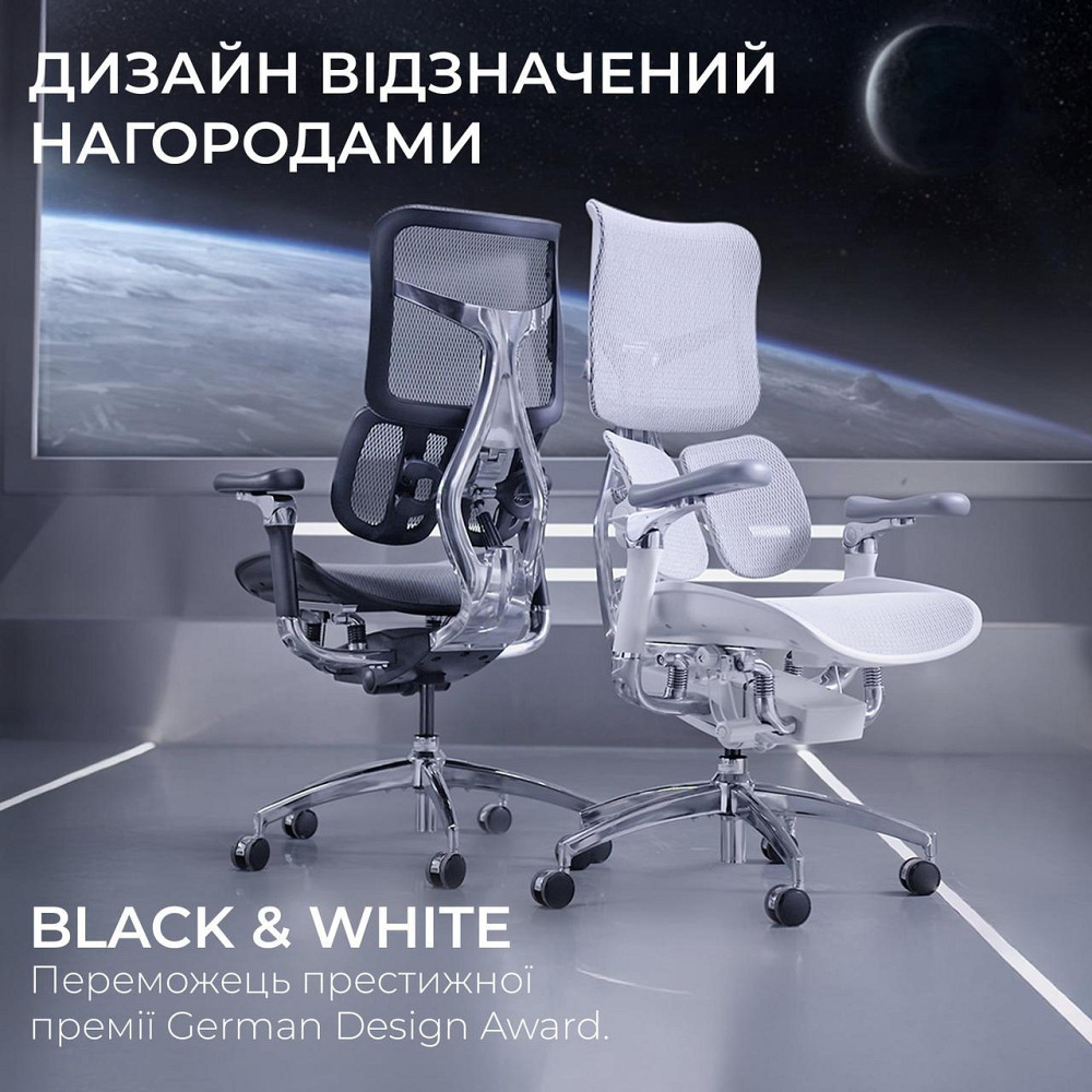 Крісло офісне Sihoo Doro S300 Mesh Light Grey (S300-M202) ( 23741 ) Харків - фото 6