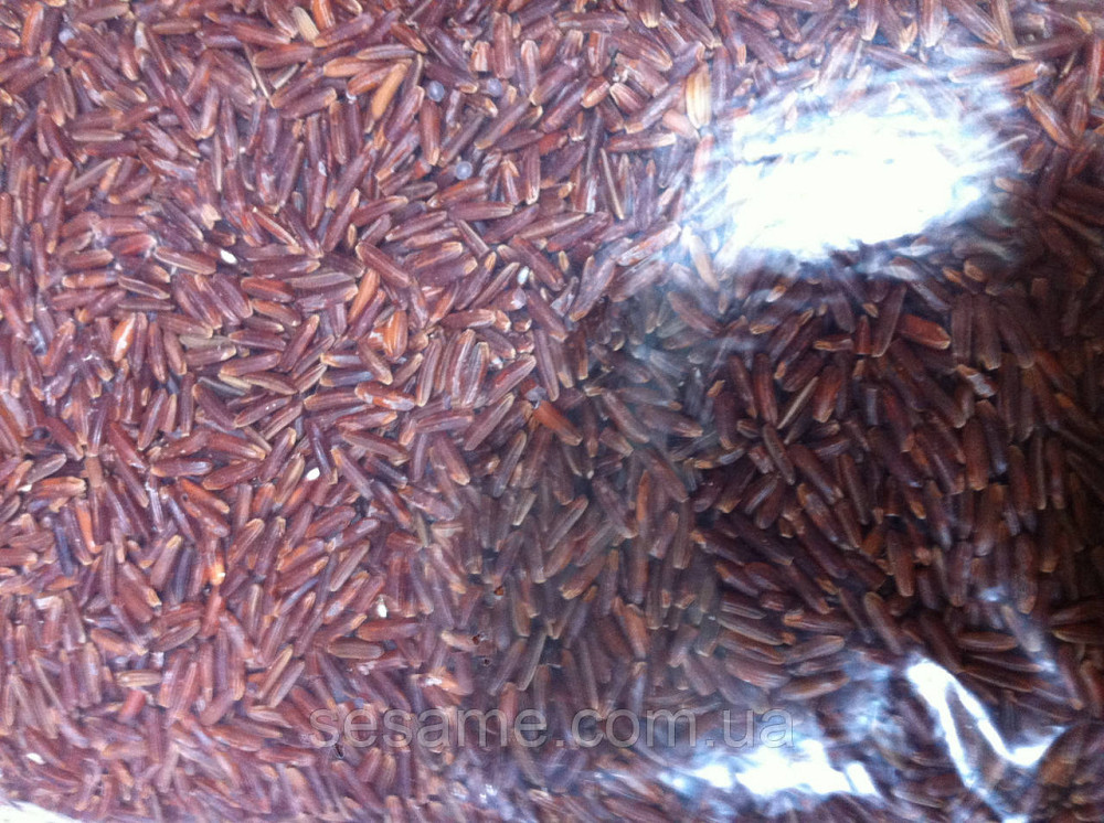 Рис коричневый дикий, нешлифованный, красный рис, бурый 1кг Харьков - изображение 2