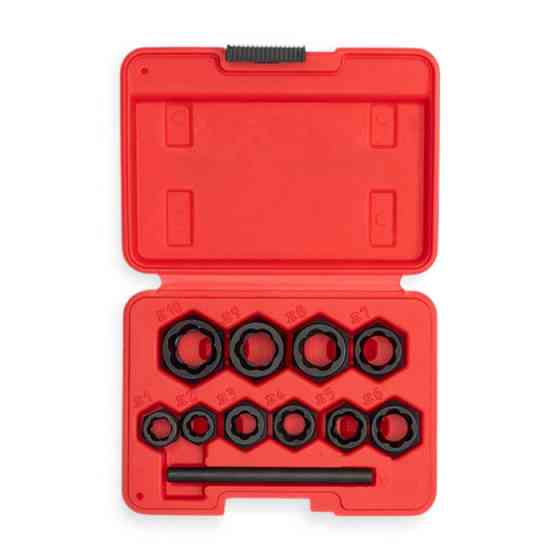 Екстрактори болтів (головки + вибивання) 9-19 мм 10шт (пласт. кейс) обламаних Мукачево