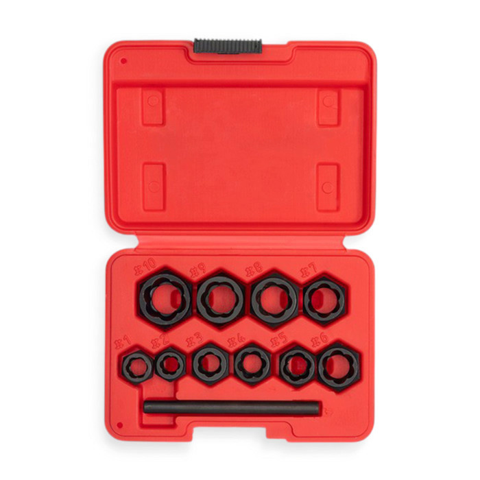 Екстрактори болтів (головки + вибивання) 9-19 мм 10шт (пласт. кейс) обламаних Мукачево - фото 1