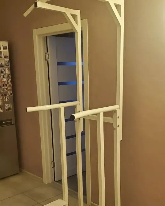 Турник + брусья 2 в 1 с упорами для ног 40х40 мм KZ-121 Спортивные стенки и турники для дома разборная Киев - изображение 3