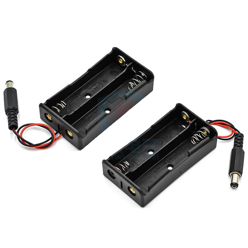 Бокс для 2-х акумуляторів 18650 з проводами для Arduino Київ - фото 3