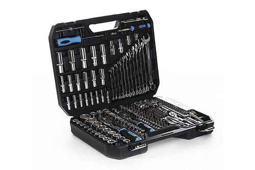 Набір насадок APRO CrV ¼, ⅜, ½ з 90 зубцями, 219 шт Харків - фото 1