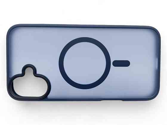 Чохолнакладка BeCover Metal Buttons Case MagSafe для Apple iPhone 16 Plus Blue (712094) Синій Харьков