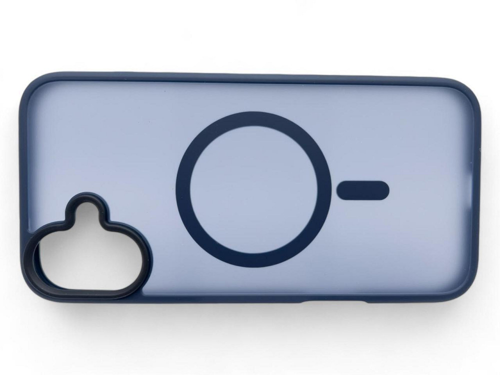 Чохолнакладка BeCover Metal Buttons Case MagSafe для Apple iPhone 16 Plus Blue (712094) Синій Харьков - изображение 4